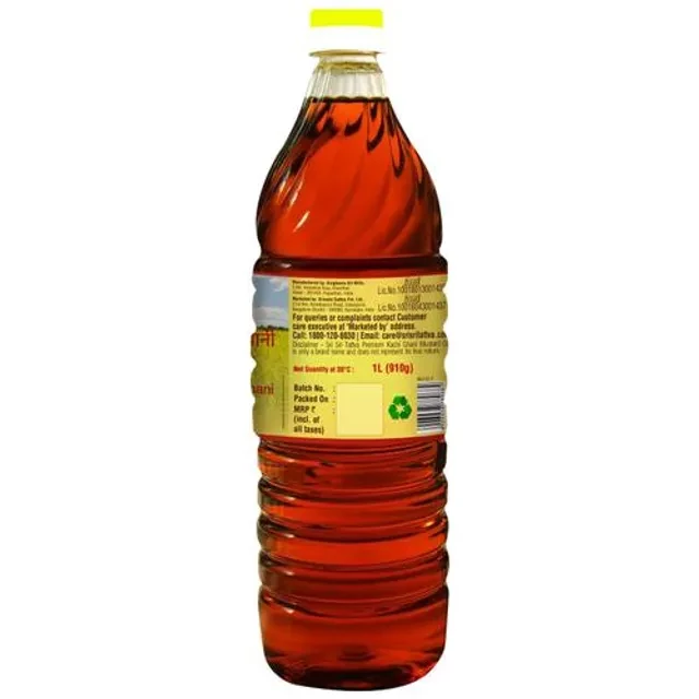 Sri Sri Tattva Premium Kachi Ghani Mustard Oil, 1 L Bottle-2.webp